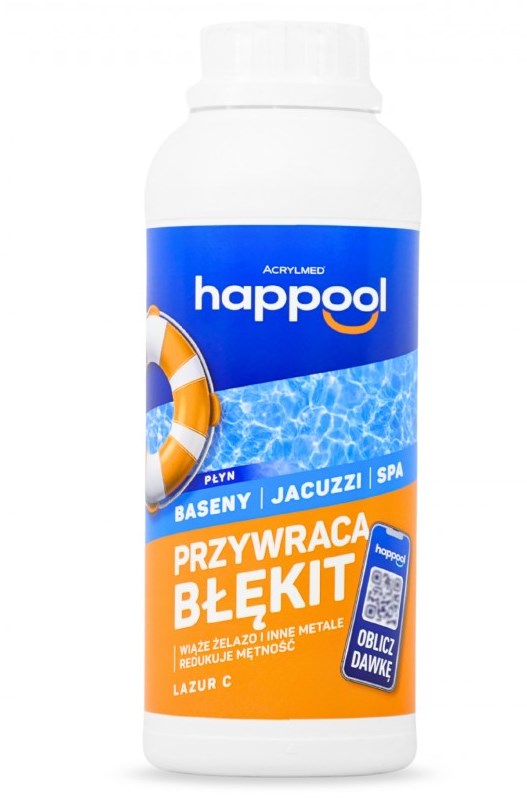 Preparat Lazur C 1 L do klarowania brunatnej wody basenowej